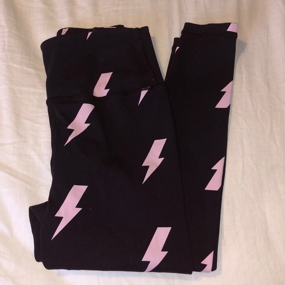 Spiritual gangster lightning bolt leggings